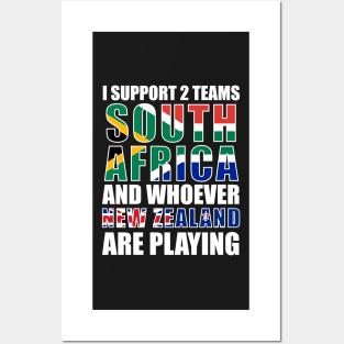 South Africa Sports Supporter New Zealand Joke Funny Posters and Art
